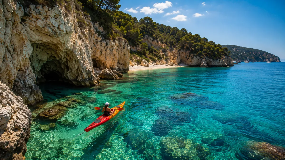 Sea Kayaking in Kefalonia - Fiskardo, Sea Caves & Coastal Routes