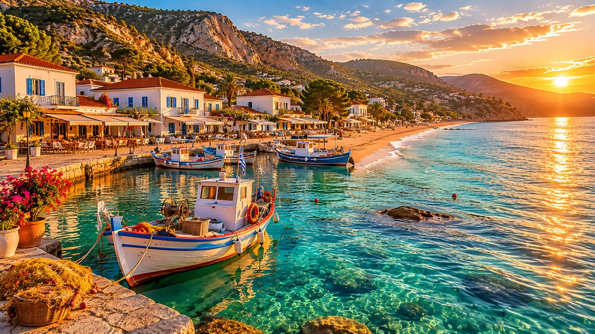 Katelios Village Guide — Turtle Beaches & Fishing Harbour